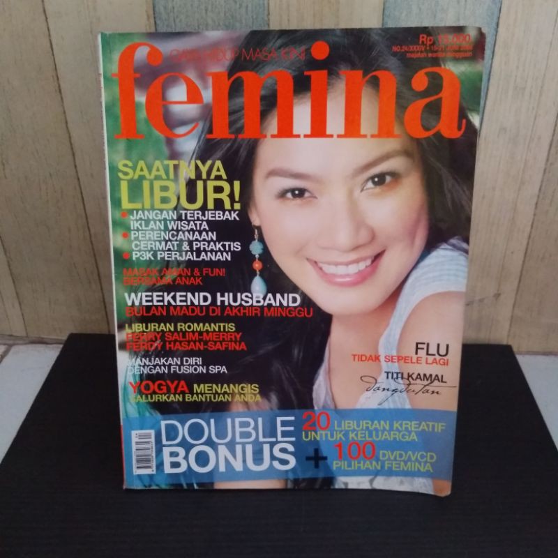 Majalah FEMINA juni 2006 cover Titi Kamal
