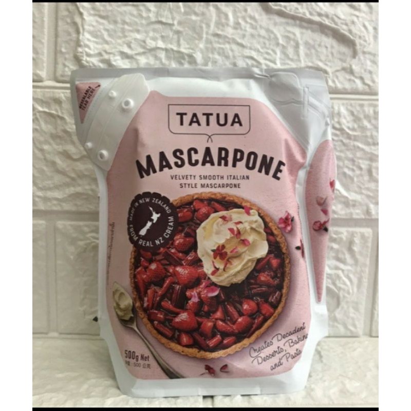 

Krim Keju TATUA MASCARPONE cream cheese Sauce Foam 500Gr