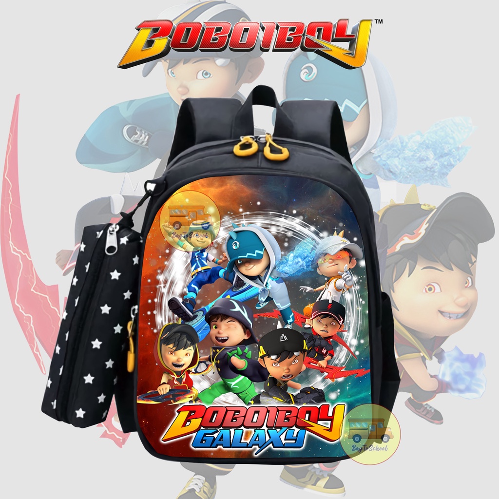 Tas Ransel Sekolah Anak Laki Laki PAUD/TK/SD,1/Karakter/Boboiboy