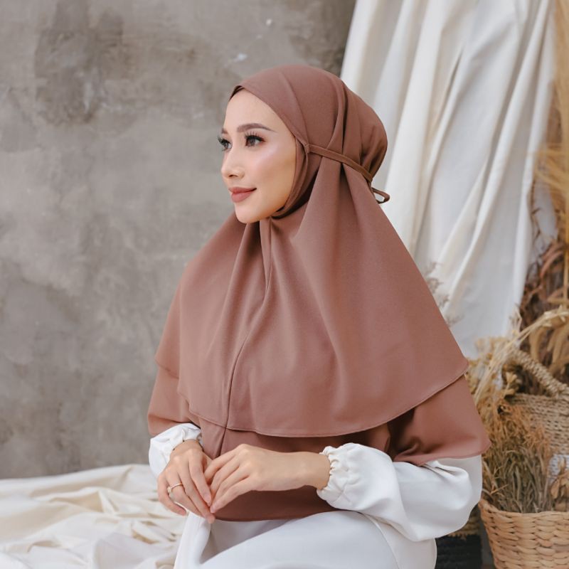 KHIMAR AISHA 2 LAYER /BERGO TALI 2 LAYER