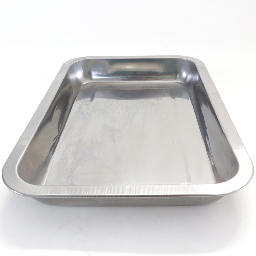 Nampan Baki Stainless Persegi Ukuran Lengkap Baking Tray Stainless Steel Loyang Waskom Stainless
