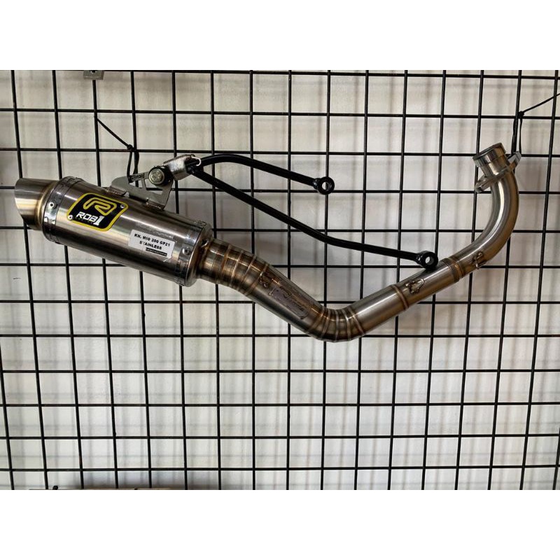 Knalpot Rob1 Mio Sporty Nouvo Mio Smile 200CCC Road Race ROB1 RCB1 GP21 Stainless FFA Mio Sporty Nou