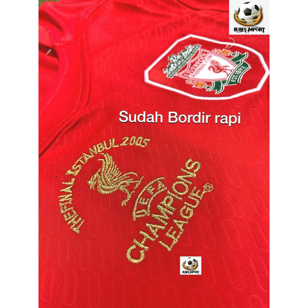 RETRO | Jersey Baju Bola Lvrpll Home Final Istanbul 2005 2006 Grade Ori