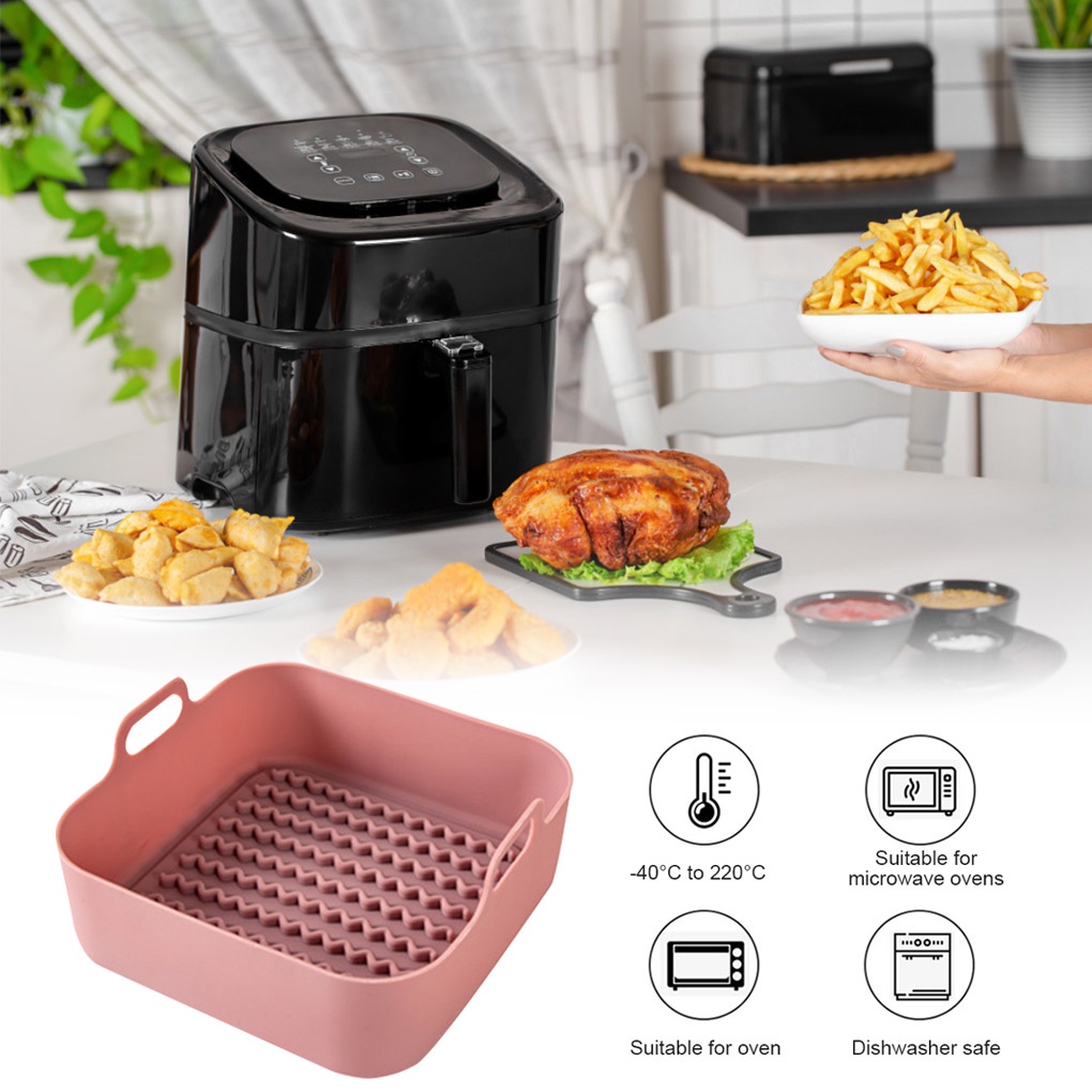 Air fryer silicone pot / silikon air fryer / silikon pot / silicone air flyer Different shapes[HOUSE2020]