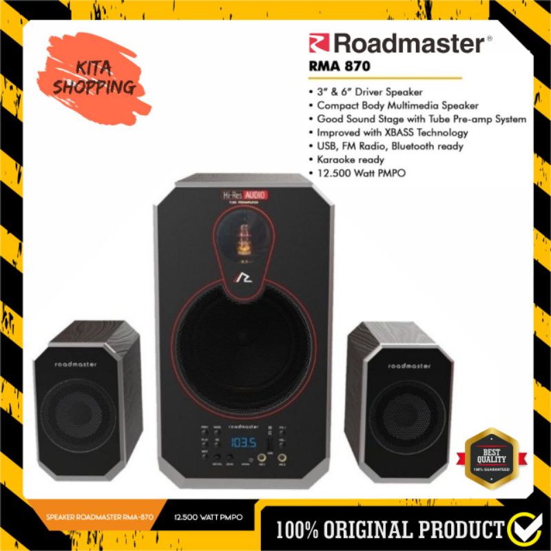 Multimedia Speaker Roadmaster RMA-870 | Bluetooth usb fm radio karaoke