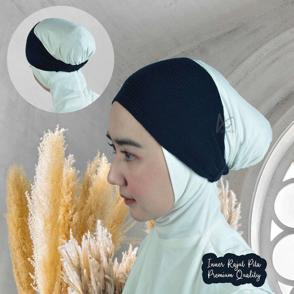 Inner Bandana Karet Rajut Premium Ciput Pita Dalaman Hijab