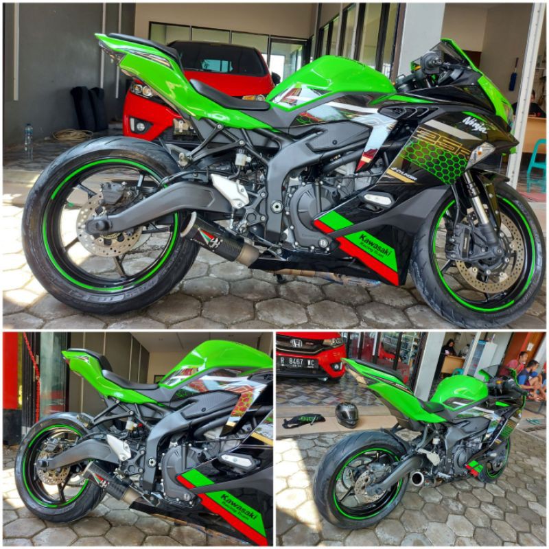 knalpot underbely yakuza carbon for zx25r full system pnp