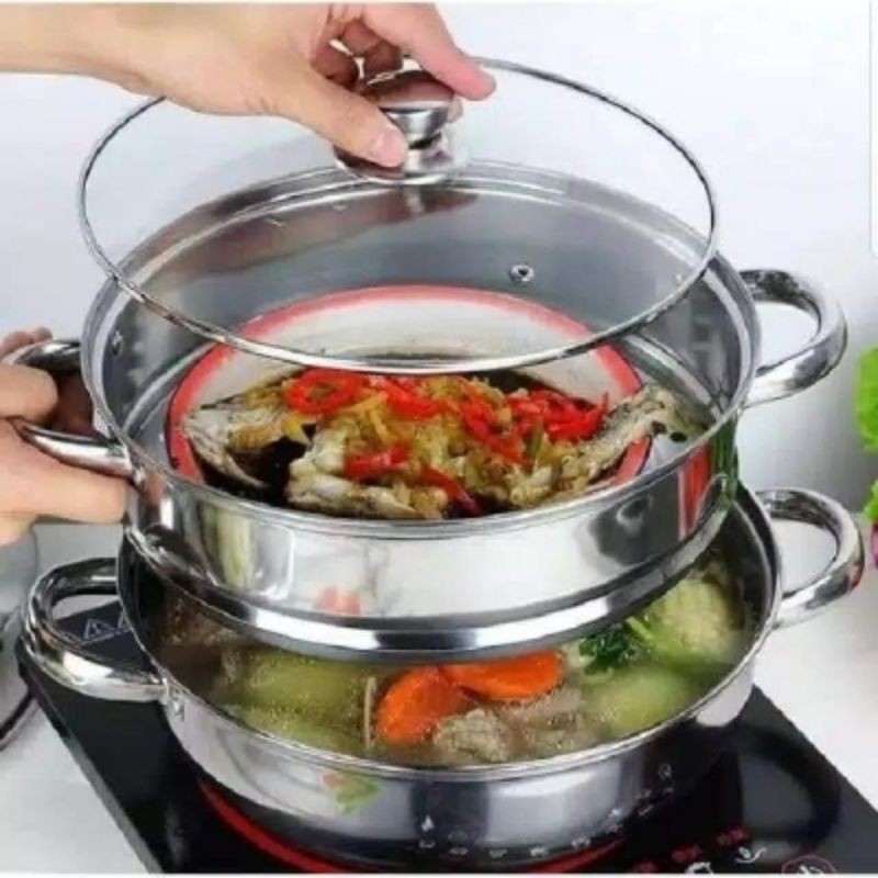 PANCI STEAMER 28CM SUSUN 2