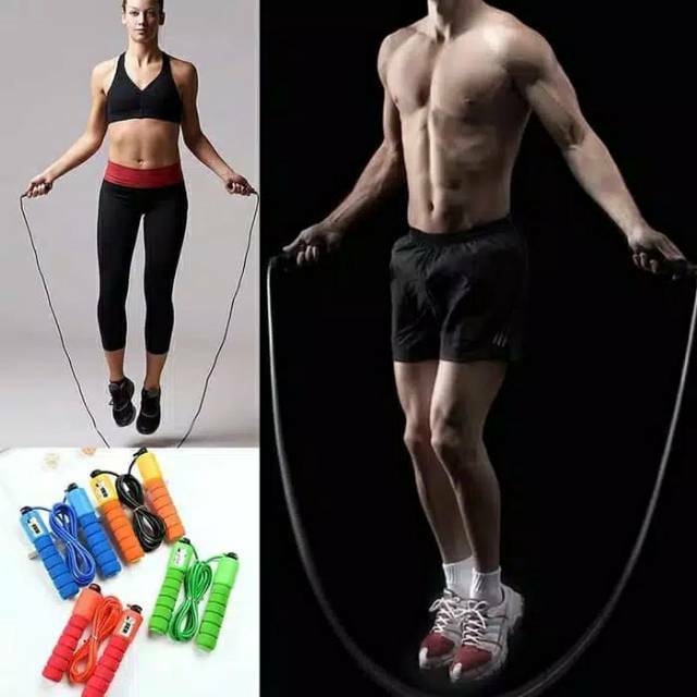 Alat Olahraga Lompat Tali Hitung Otomatis / Skipping Rope Counter