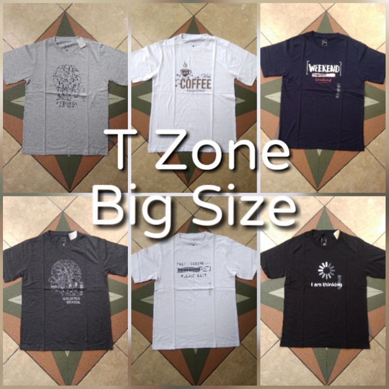 Kaos T Zone BIG SIZE xl, 2xl, 3xl, 4xl