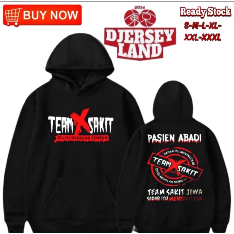 HOODIE JUMPER TEAM SAKIT PASIEN ABADI SWEATER COTTON FLEECE
