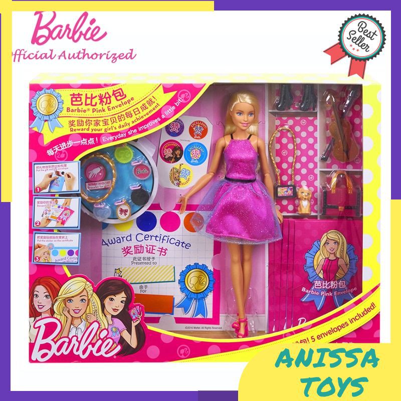barbie pink envelope