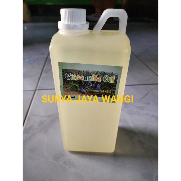 MINYAK SEREH WANGI 100% MURNI KEMASAN 1 LITER