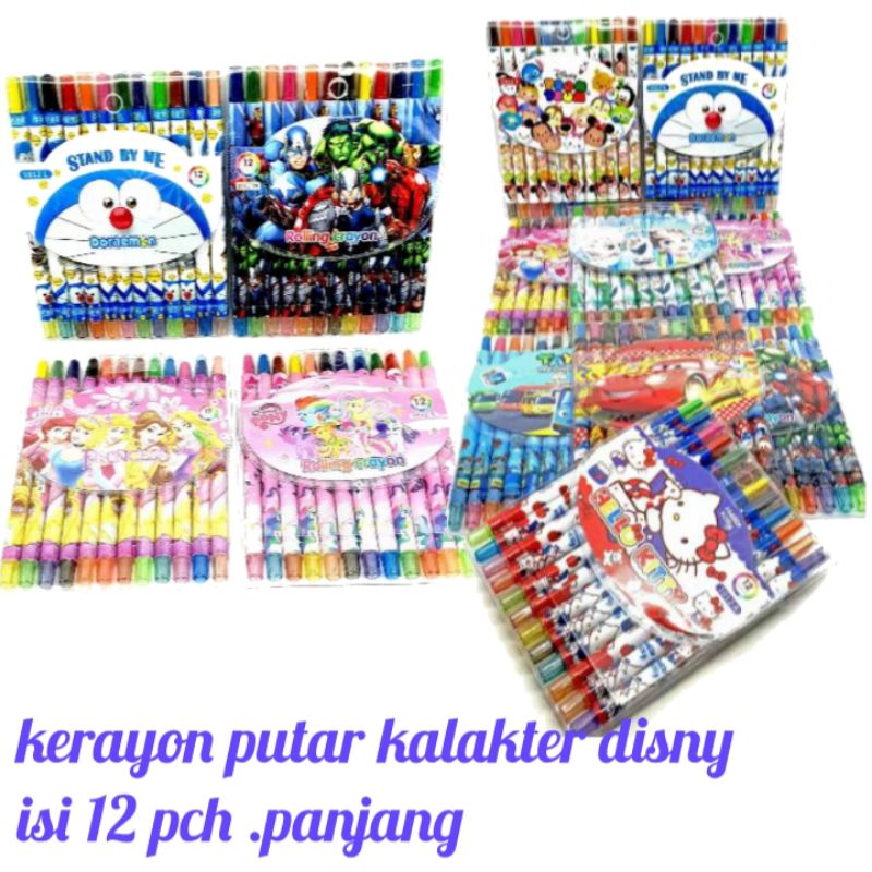 

pencil warna crayon kerayon putar kalakter murah