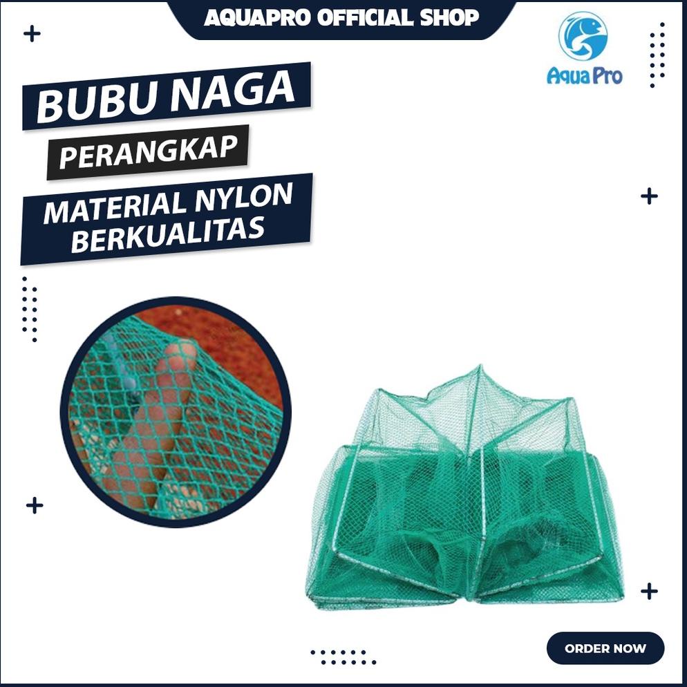 Aquapro Bubu Naga Perangkap Ikan Udang Kepiting Lobster 7/9/11/13/15 Ruas Anti Karat Wjwb