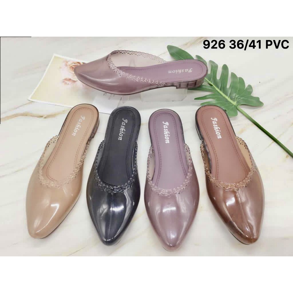 Sandal Selop Wedges Jelly Wanita Cantik Formal Bunda Ibu Cantik Mewah Impor MGR Mokaya Balance (3566/926-1)/ Size 36/40