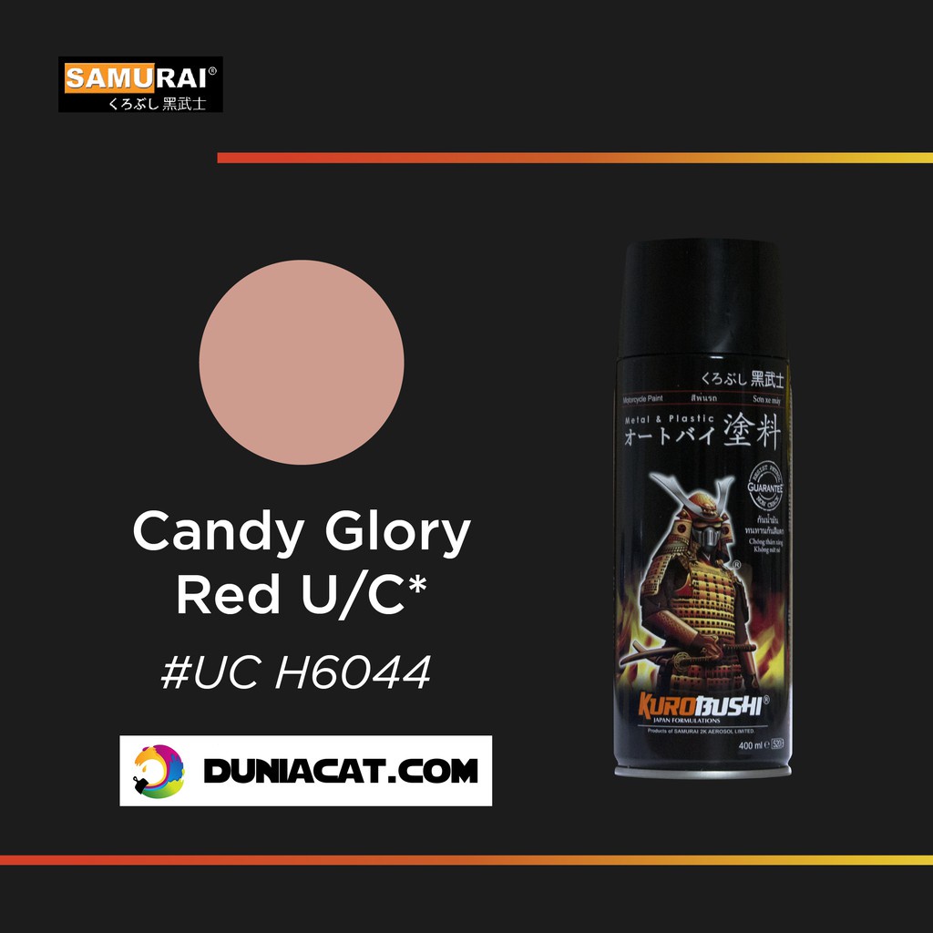 

SAMURAI PAINT UC H6044* CANDY GLORY RED 400ML