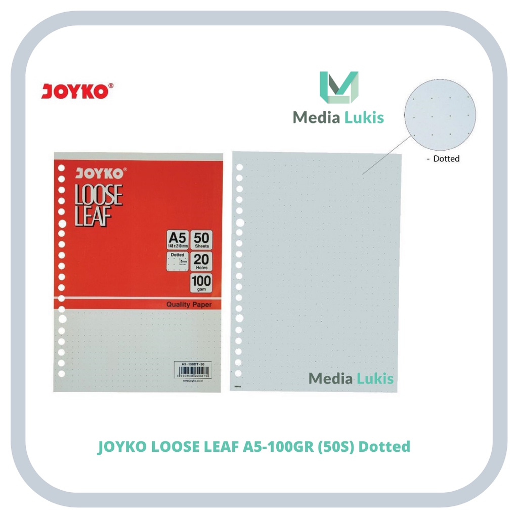 

JOYKO LOOSE LEAF A5-100DT (50S) DOTTED