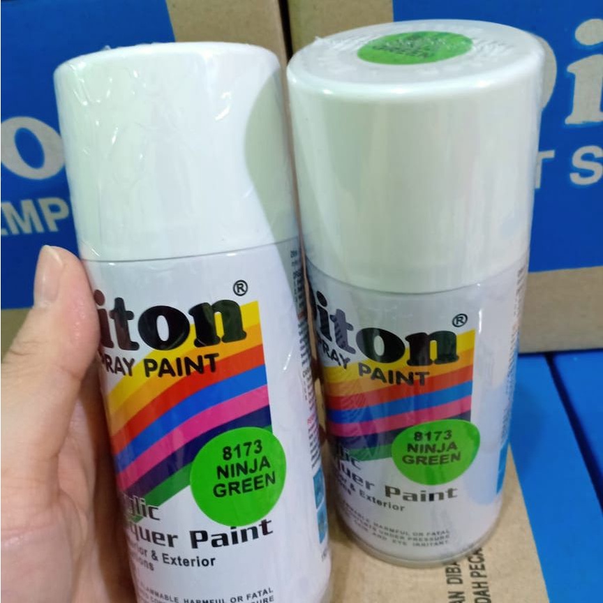 Pilox Cat Semprot DITON Spray Paint Acrylic Lacquer Paint - 8173 Ninja Green / HIjau Ninja (150cc/Kecil)