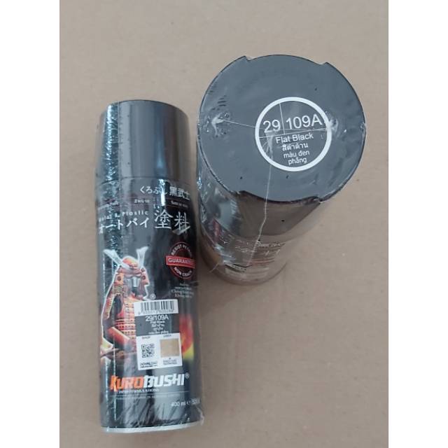 SAMURAI PAINT/CAT SEMPROT SAMURAI HITAM DOFF/ FLAT BLACK 109A . 400 ML SEPEDA