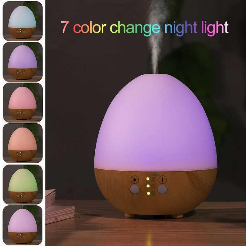 FUNHO Aromatherapy Air Humidifier Wood 230ml with LED RGB - AJ-221 [Wooden]