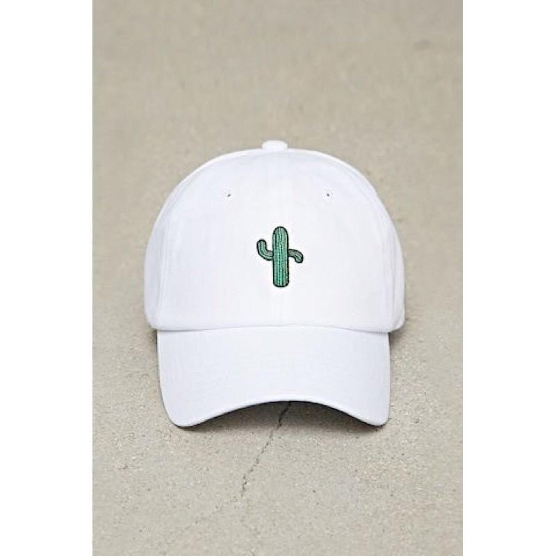 Topi baseball kaktus cream-Kaktus putih akar