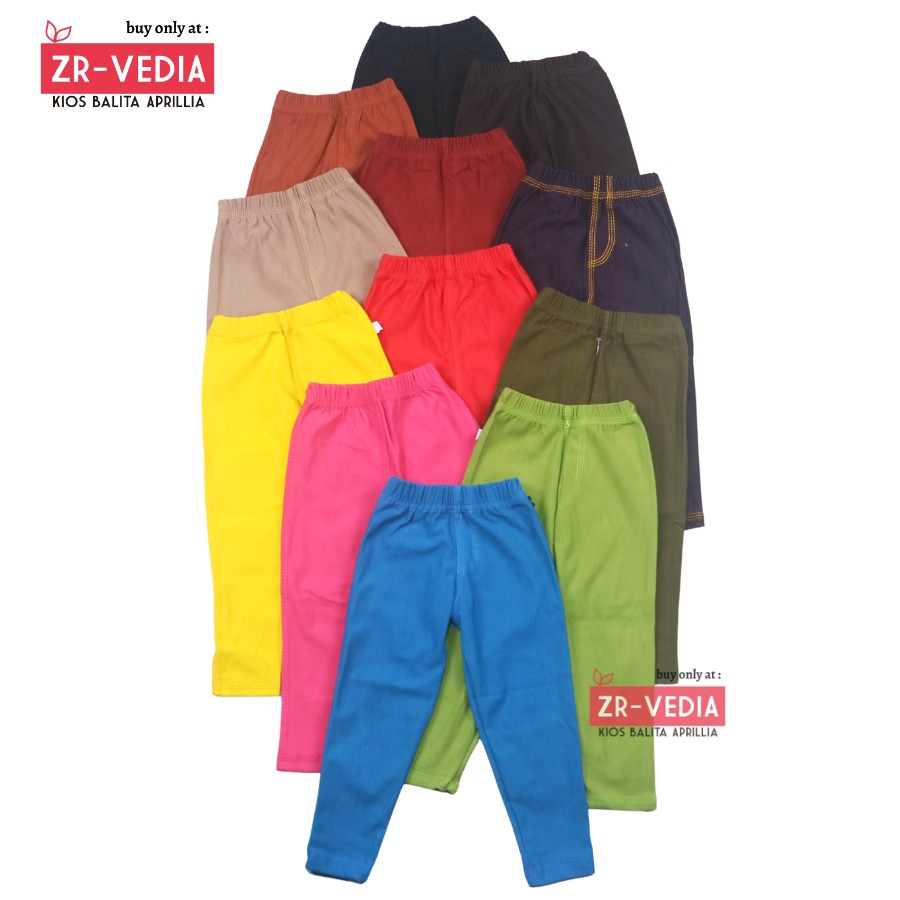 LEGGING JEANS uk. 3-4 th / Leging Anak Perempuan Balita Celana Panjang Laki Polos Murah Pants Grosir