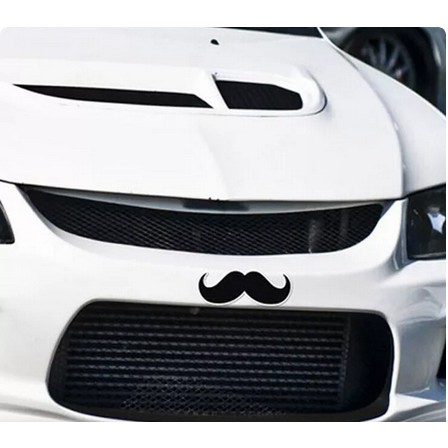 Stiker Mobil Motor Bumper Mustache Kumis Grill Body Decal Car Sticker