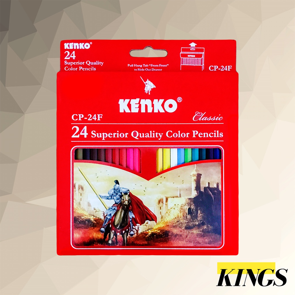 

Kenko Color Pencils / Pensil Warna 24 Warna CP-24F