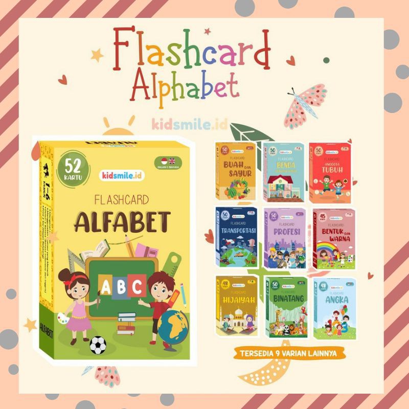 Jual Flashcard Alfabet Flashcard Huruf Flash Card Mainan Edukasi Anak ...