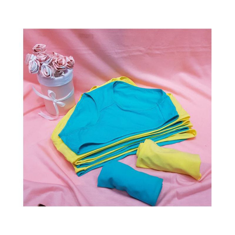 Celana  Dalam Wanita Panty Girls Satuan 1 pcs / 3pcs Box Mika Warna Tosca&amp;Yellow s1