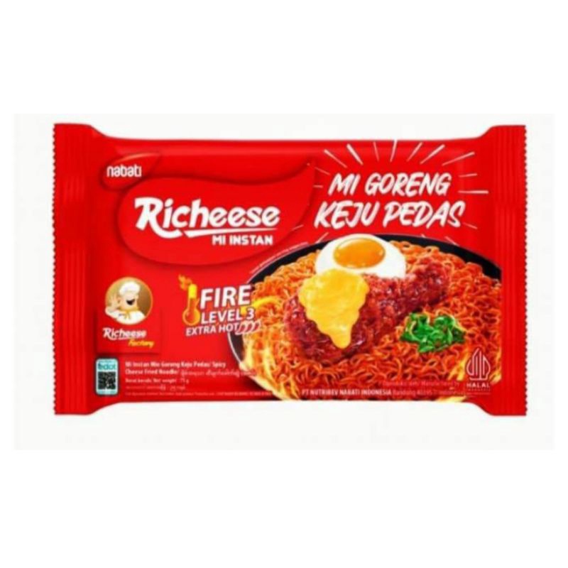 

richeesee mie goreng keju pedas level 3