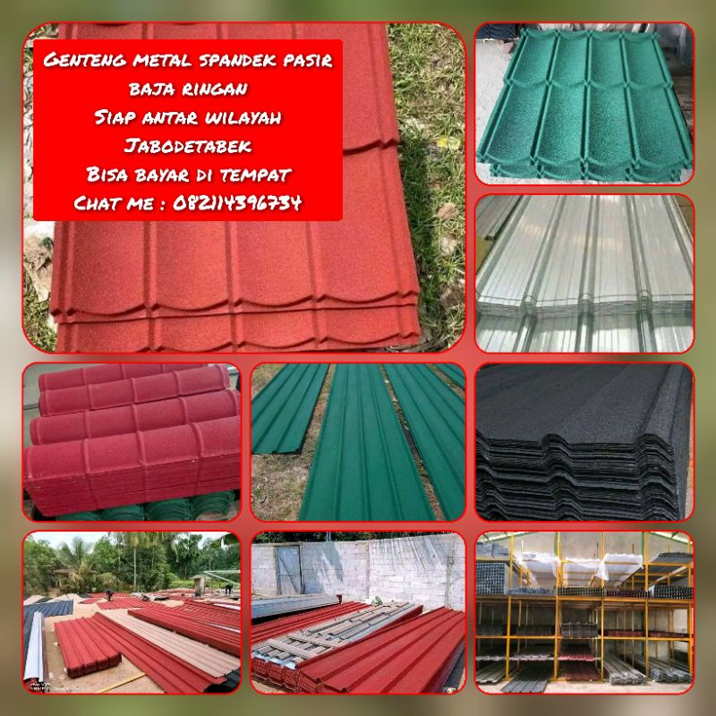 Jual genteng pasir metal / genteng #atap#rumah | Shopee Indonesia