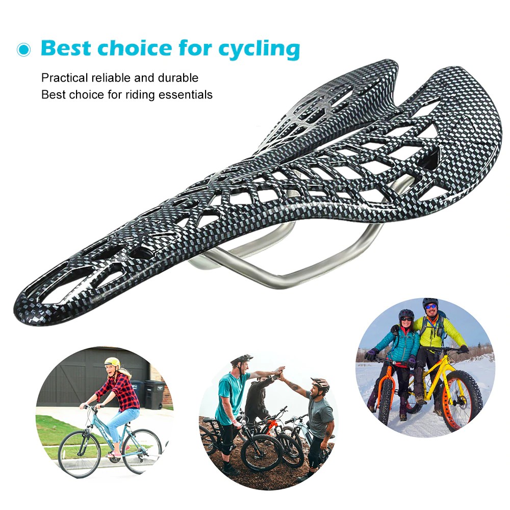 YGRETTE - Jok Sadel Sepeda Bike Saddle Ergonomics Hollow Ultralight Spider Ringan Aero Fixie Balap