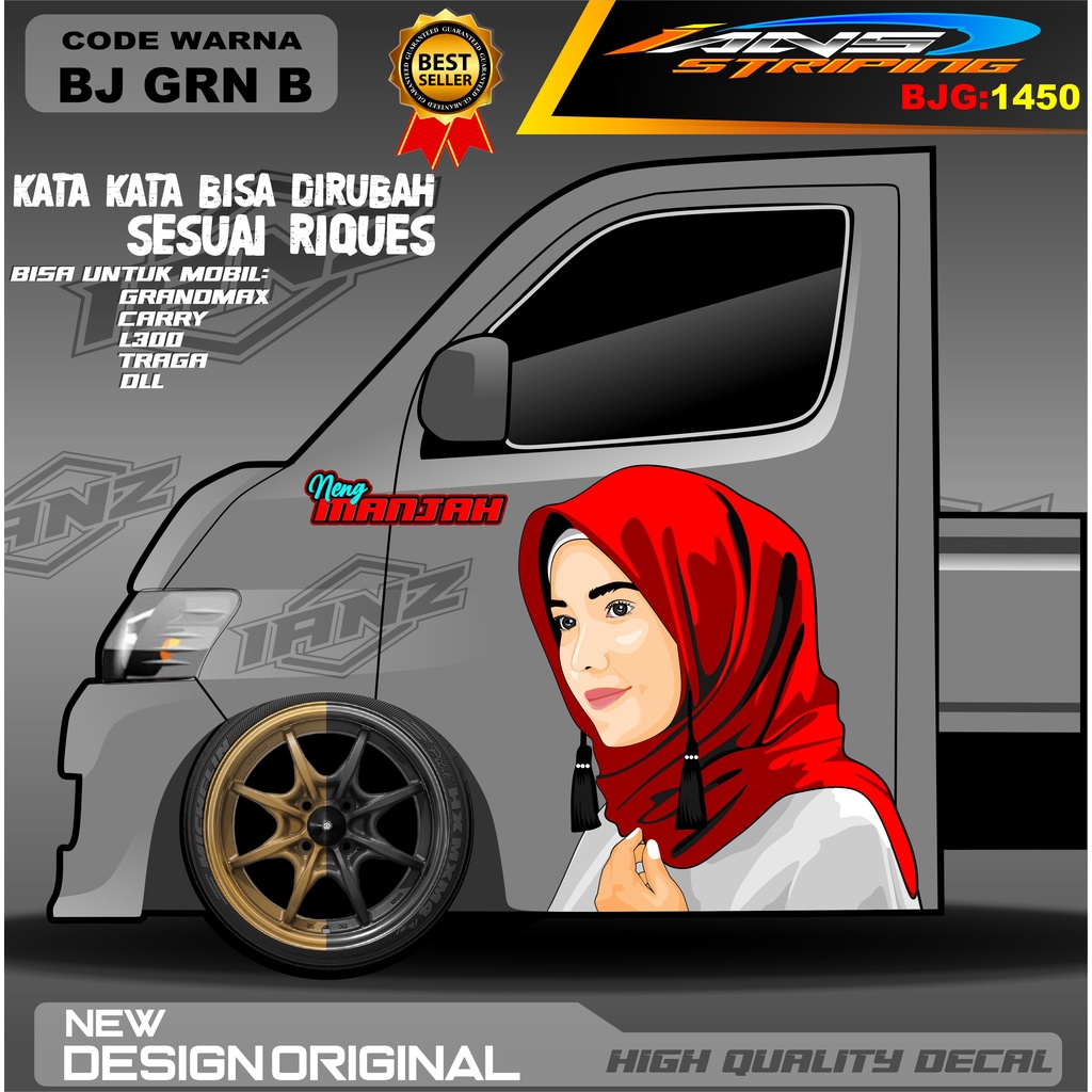 STIKER DECAL PINTU CARRY / DECAL PINTU TRAGA / STIKER MOBIL PICK UP