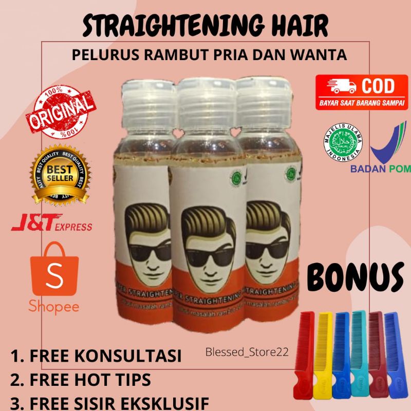 ( BISA COD ) [100 ML] SUPER STRAIGHTENING HAIR PELURUS RAMBUT TANPA CATOK PELURUS RAMBUT PRIA PELURU