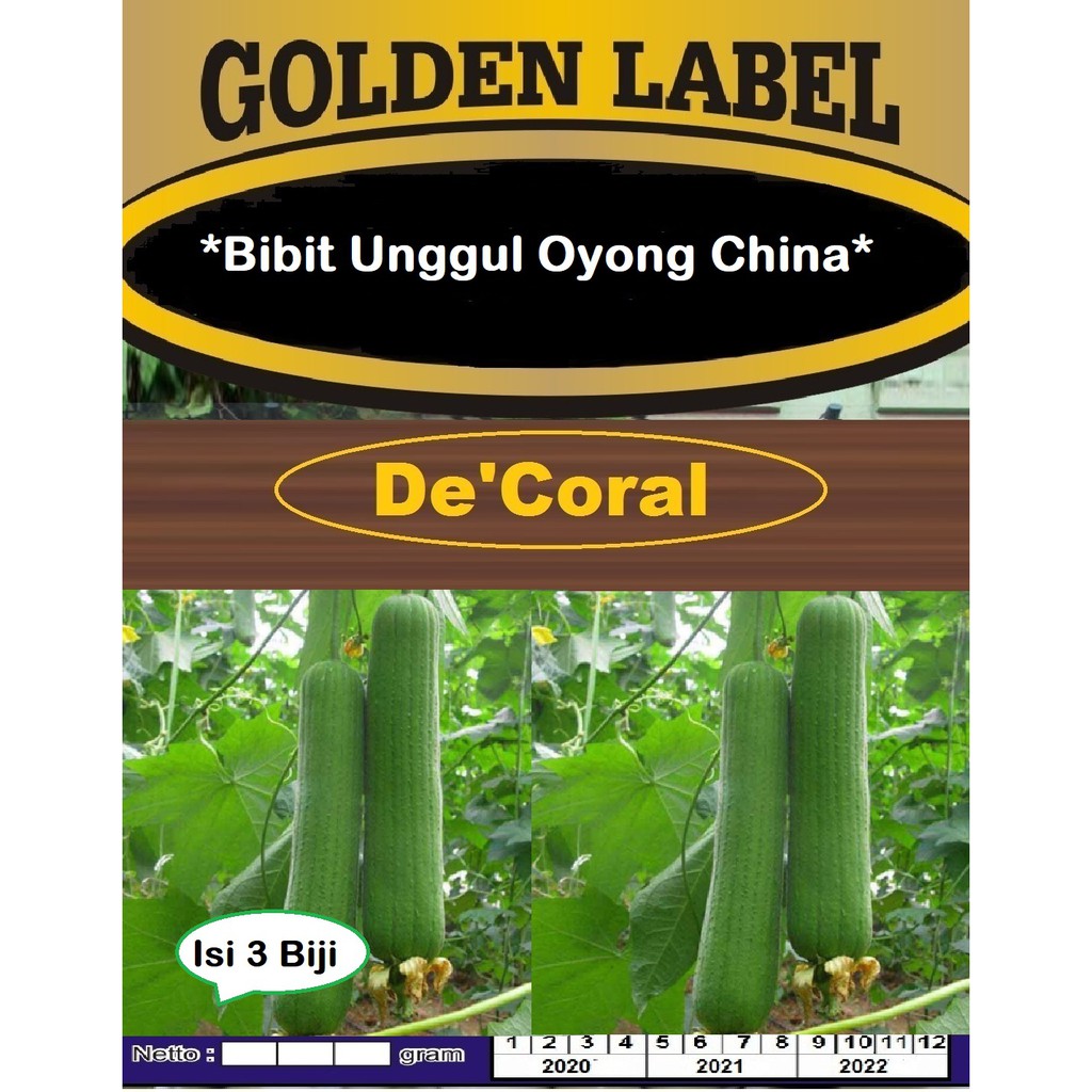 Bibit Unggul Oyong China | Benih Luffa | Benih Oyong China