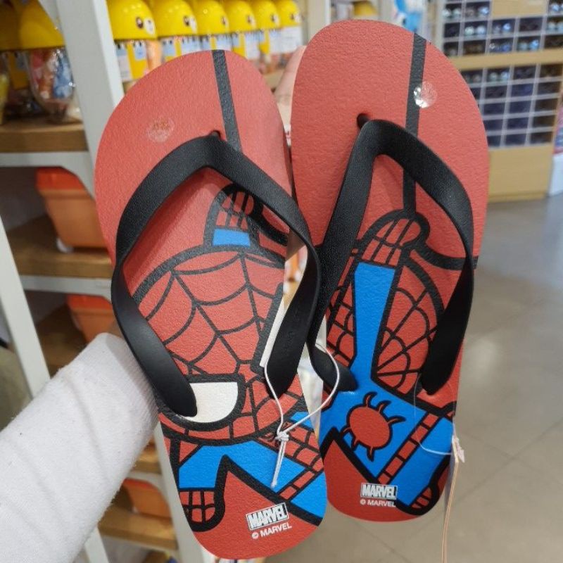 Miniso | Sandal Jepit Pria motif Spiderman Size 41/42