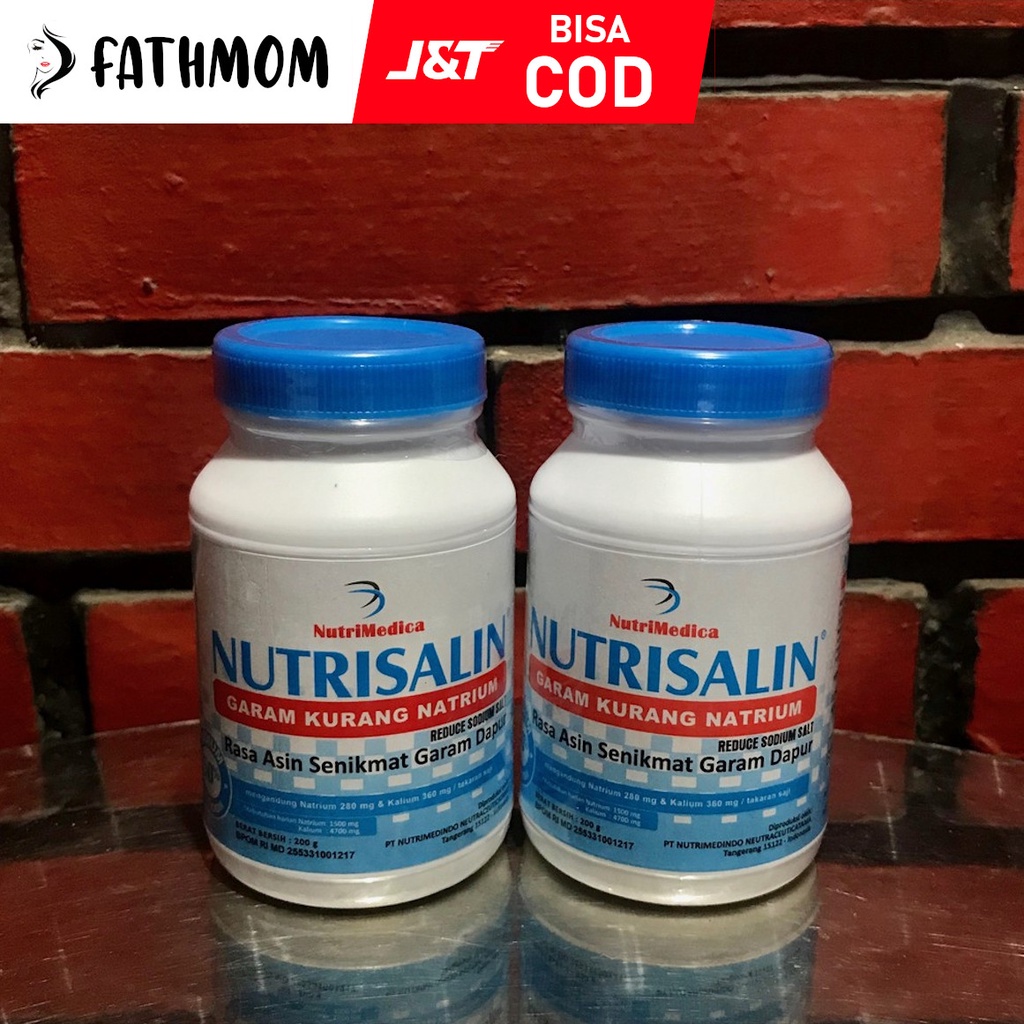 

NUTRISALIN Garam Kurang Natrium (bisa untuk diet) 200gr