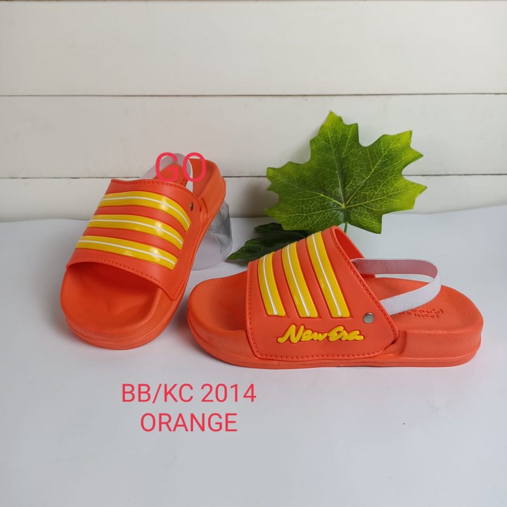 gof NEW ERA BB CNC 2014 Sandal Anak Laki Laki Sandal Tali Karet Belakang Original