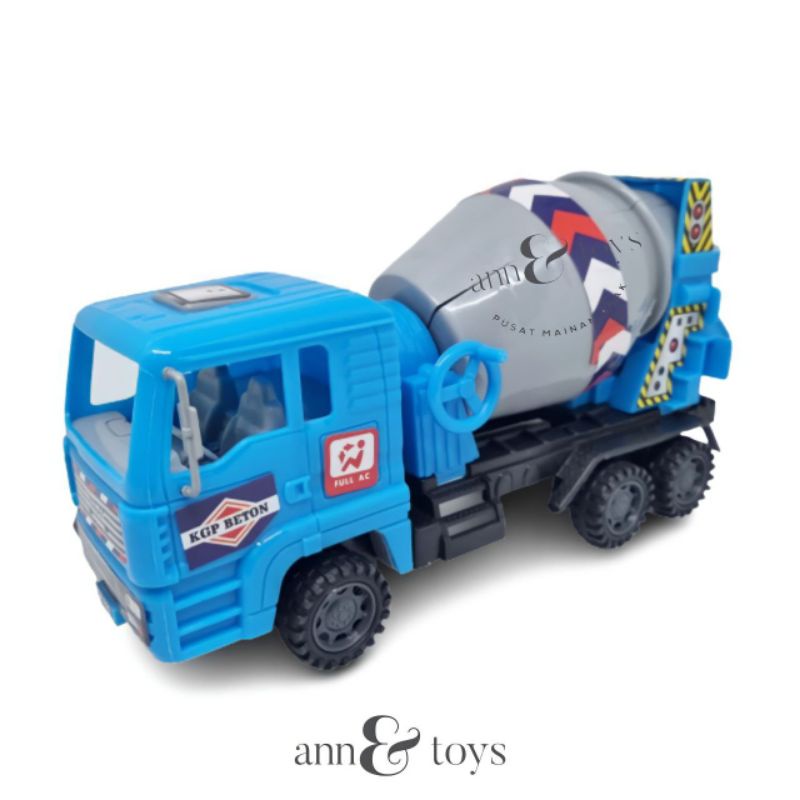 Mainan Anak Laki-laki Mobil Konstruksi Mixer Truck / Truck semen / Mobil Molen