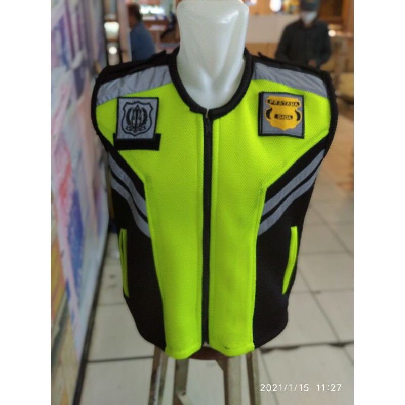 Rompi Security Bahan Jala Double Mesh / Rompi Security Murah