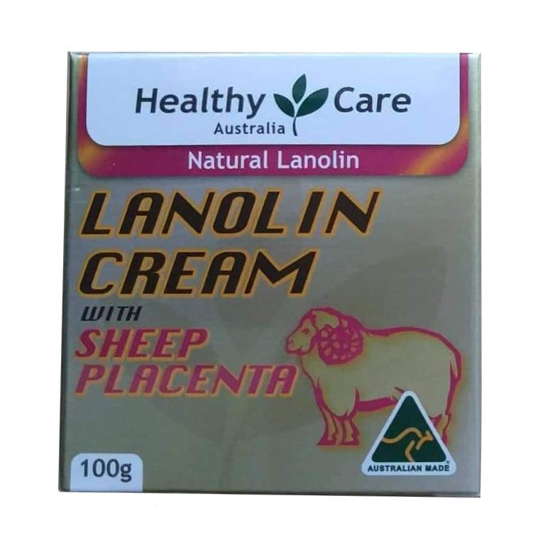Healthy Care Lanolin Cream with Sheep Placenta, 100gr ORIGINAL AUSTRALIA 100%