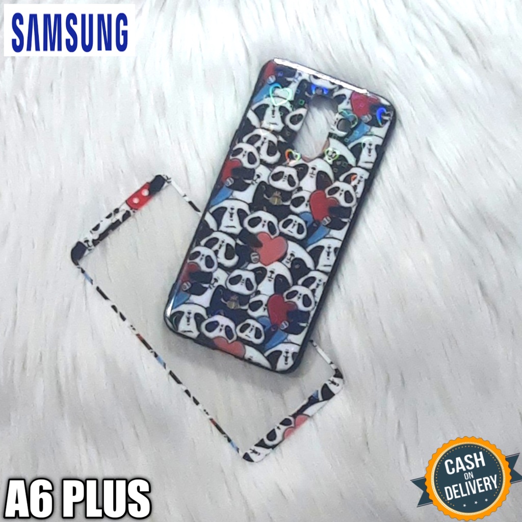 Softcase Samsung A6 PLUS Case+Temper glass Jelly Glossy