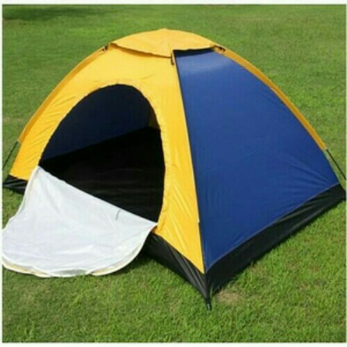 Tenda dome Camping Lipat 2 - 3 orang dengan alas tenda dan jaring