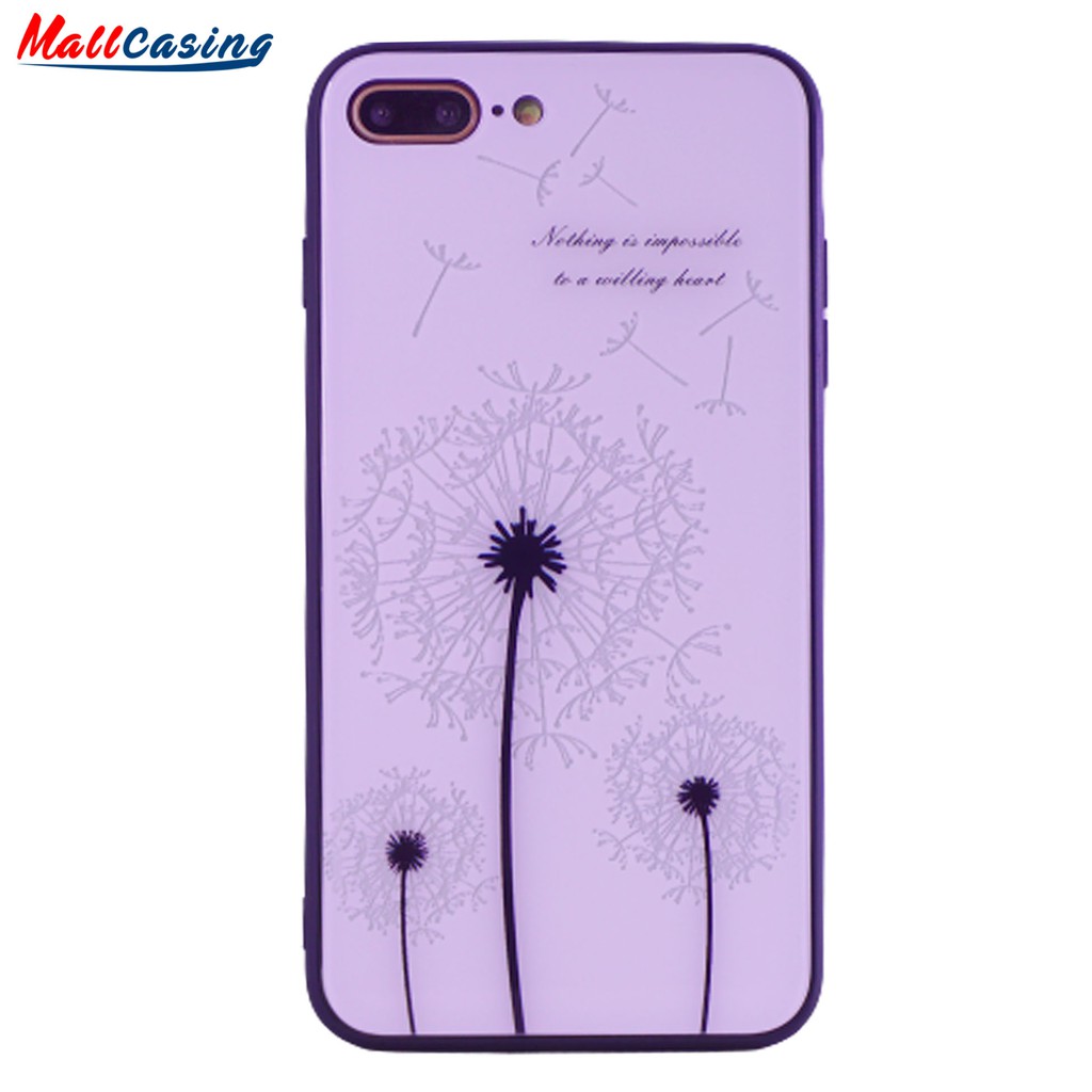 MallCasing - Realme 3 Pro | Realme C2/ A1K Ultra Violet Glass Case Glow In The Dark