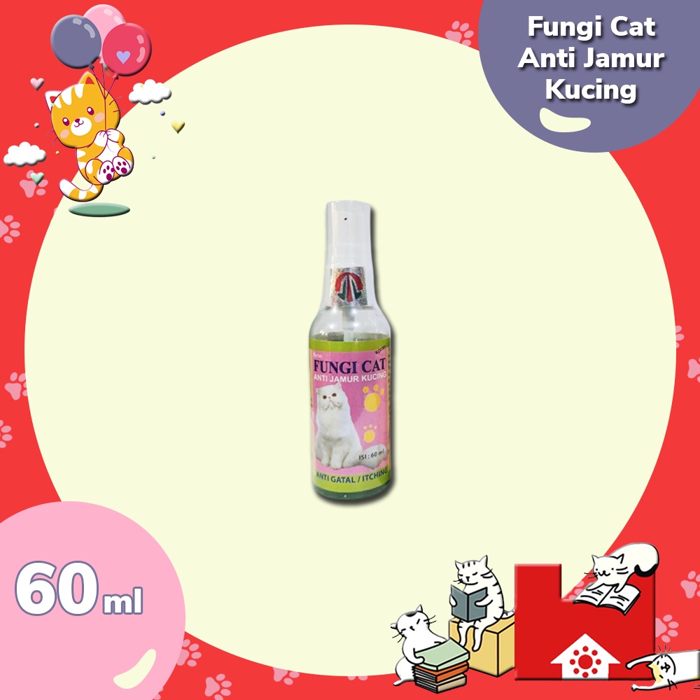 FUNGI CAT SPRAY 60ML - Fungicat OBAT SEMPROT JAMUR KUCING AMPUH