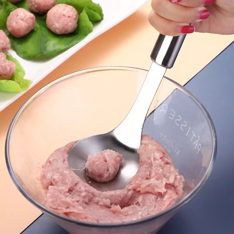 CETAKAN BAKSO ANTI LENGKET / SENDOK CETAK BAKSO STAINLESS STEEL / ALAT PEMBUAT BAKSO JRW0029