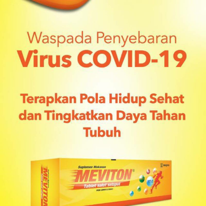 Meviton Per Strip Isi 10 Tablet Vitamin C 500 mg Dan Vitamin B Complex