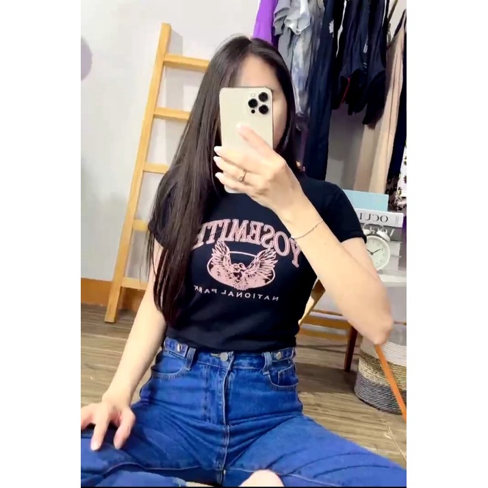 GTW - RG OOTD Kaos  Crop Tee Yosemite / Crop Top YoseMite National Park